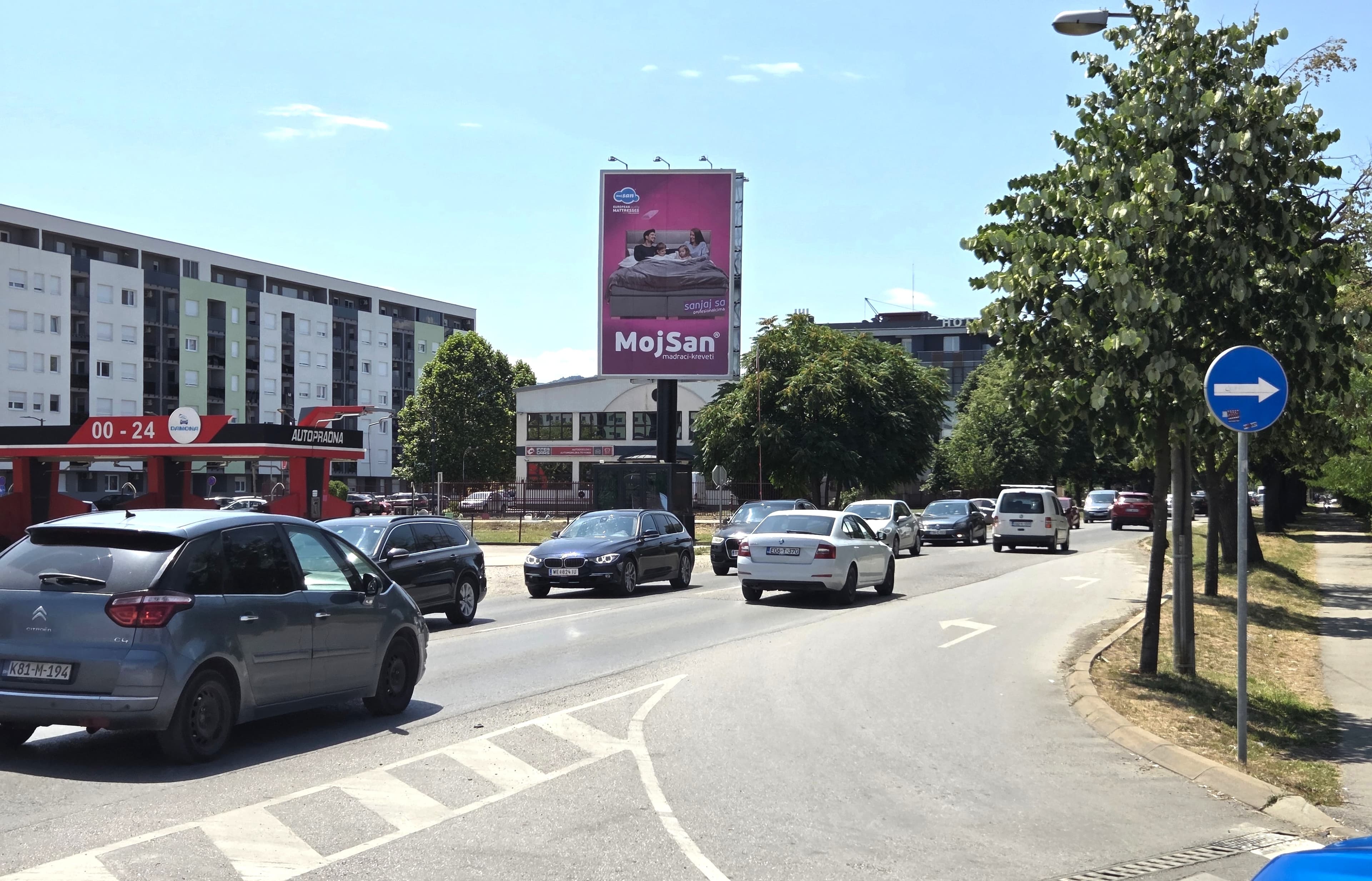 Megaboard — Lazarevo, kod Hifa Petrola, prema TC DELTA, Banja Luka